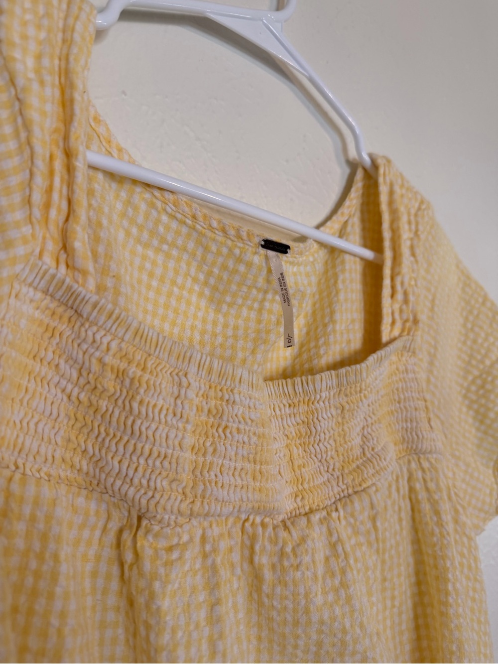 Gingham Sadie Tunic Free People Large - Picture 4 of 7